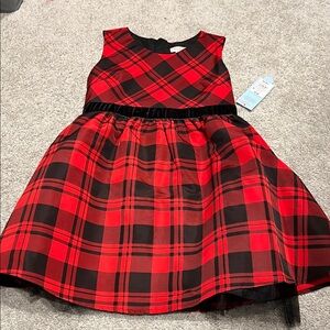 Red and Black Plaid Dress (Medium 8)